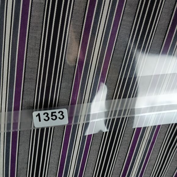 ETRO Milano Shirt Men Size 44 Gray Stripe Flip Cuff - Picture 10 of 10